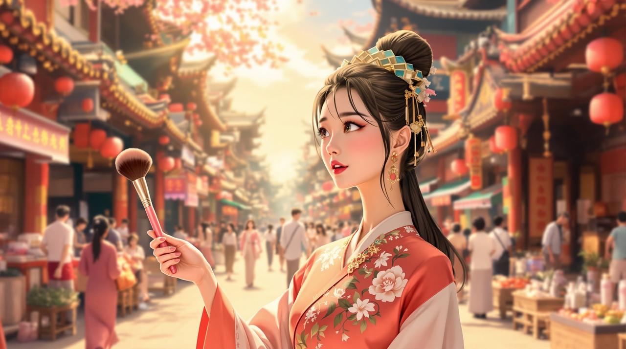 ai看片 - 穿越到古代当网红，轻喜剧短剧